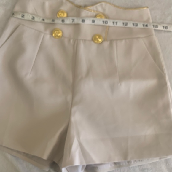 J.ing dress shorts high waisted size med polyester gold buttons‎ - Picture 10 of 10